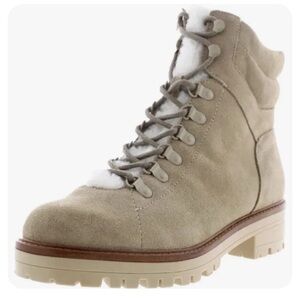 New Marc Fisher Womens Mallie Beige Winter & Snow Boots 8.5 Medium (B,M)